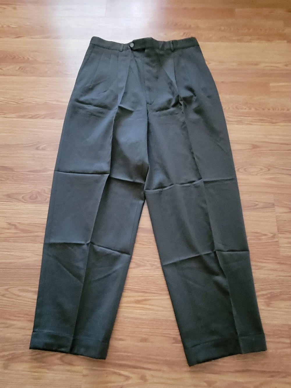 RSM Rochester Special Man Men's Classic Dark Green Dress Pants